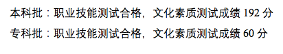重庆市2022年高职分类招生中职类录取最低控制分数线